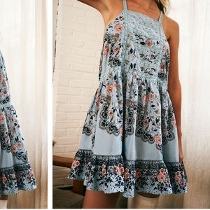 Free People Wander On Trapeze Slip Dress Brand new